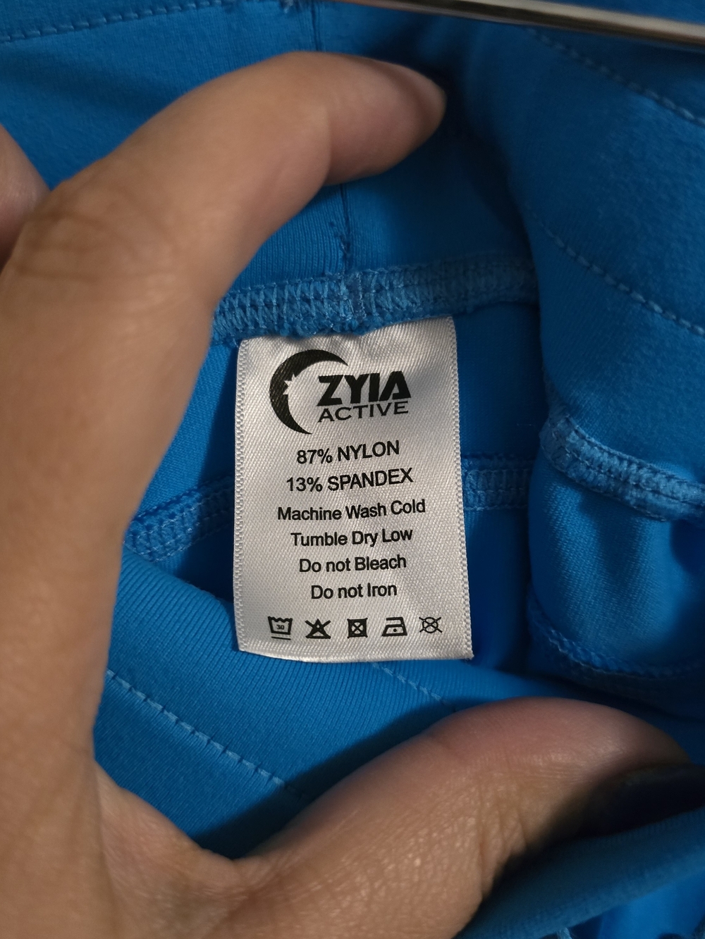 ZYIA Woman's Bright Blue Joggers with Drawstring - Picture 2 of 5
